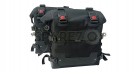 Fit For Royal Enfield New Himalayan 450 Black Canvas Pannier Bags With Mounting - SPAREZO